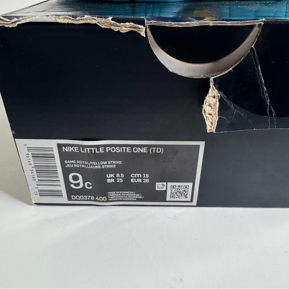 Nike Little Posite One TD 'Multi-Color' DQ0378-400 Size 9c - Picture 7 of 8